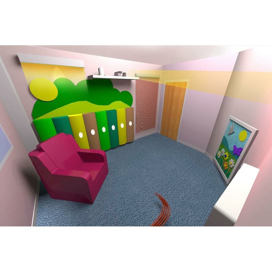 Reminiscence sensory room uses natural colour tones to invoke inner peace